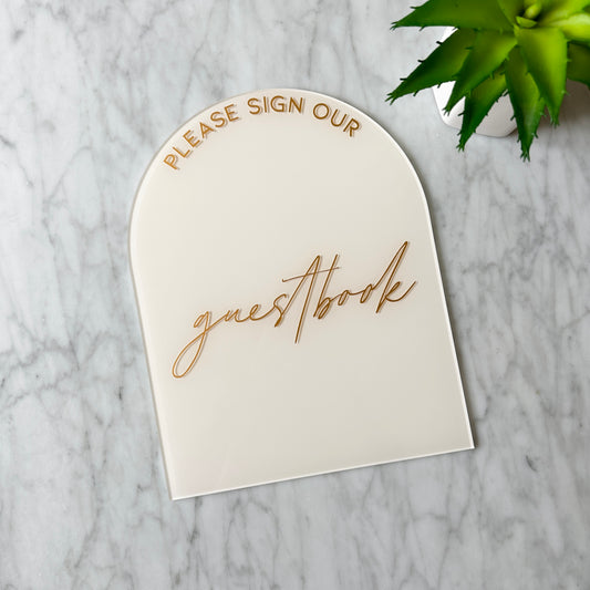 Guestbook Table Sign - Customizable