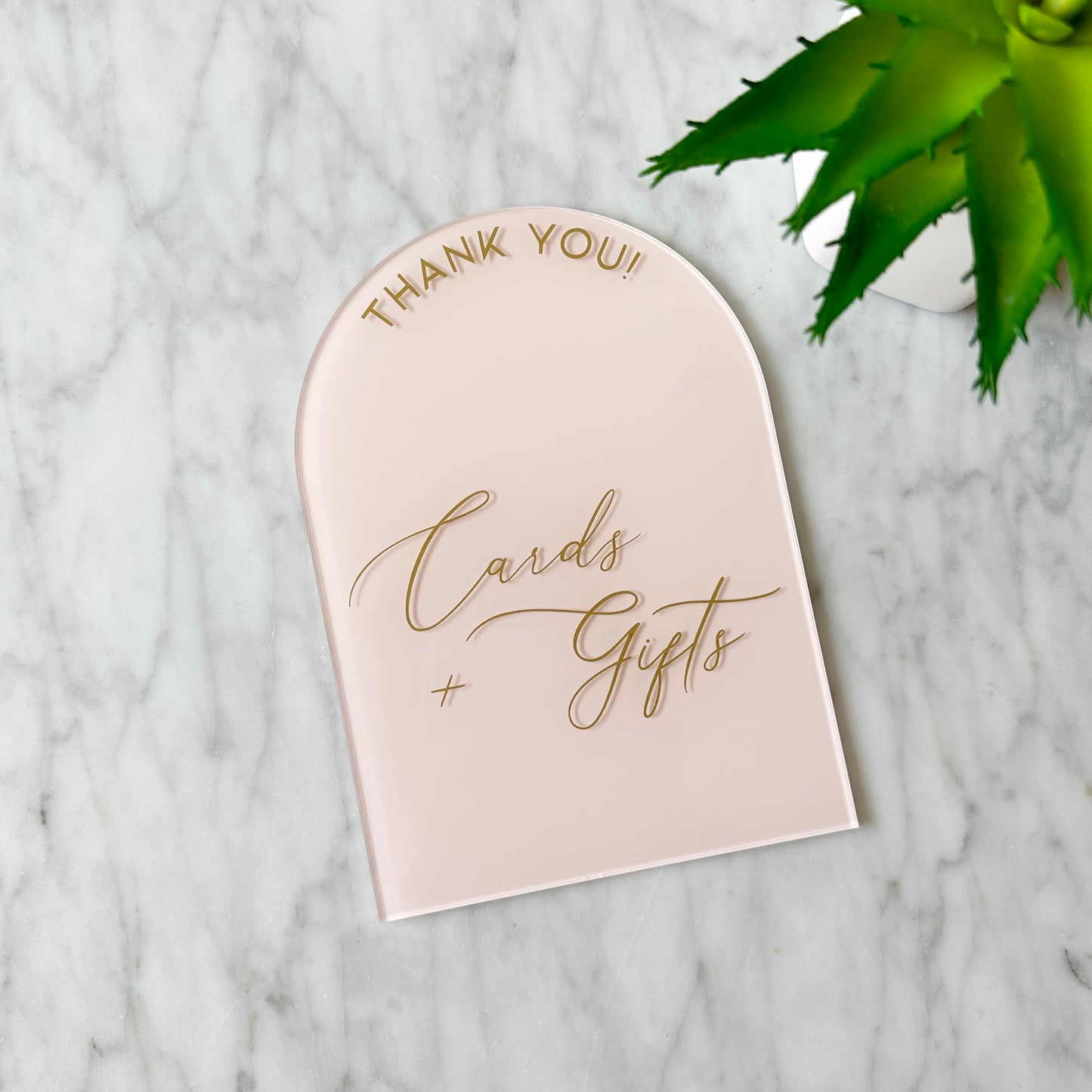 Cards & Gifts Table Sign - Arched Custom
