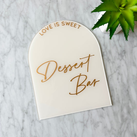 Dessert Bar Table Sign