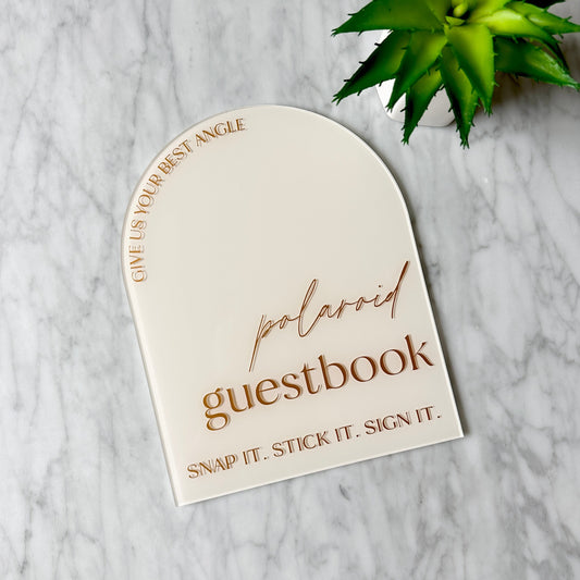 Polaroid Guestbook Table Sign