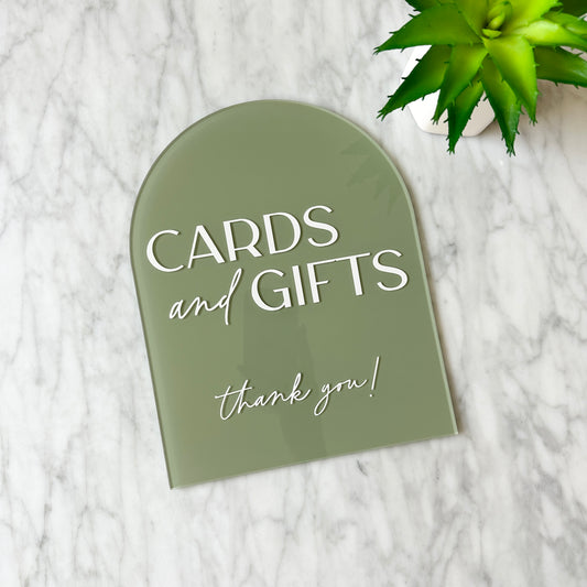 Cards & Gifts Table Sign - Carla