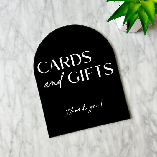 Cards & Gifts Table Sign - Miamo