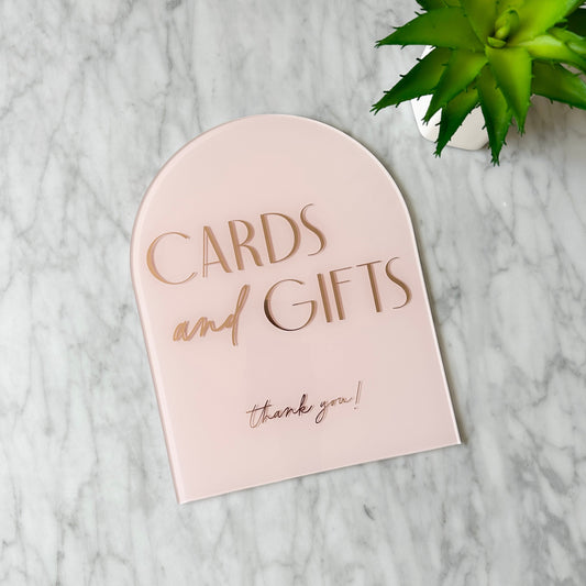 Cards & Gifts Table Sign - Carlo