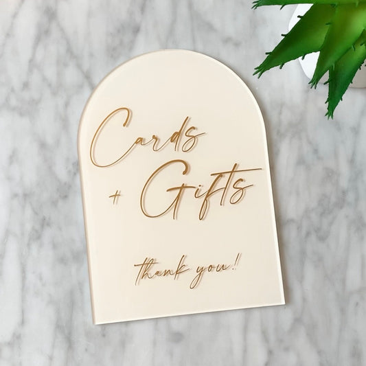 Cards & Gifts Table Sign - Modernline
